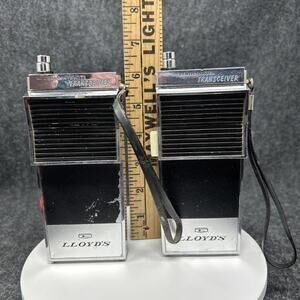 Vintage Lloyd's Transceiver Collectible Walkie Talkies Pair Model WT-603 B As-Is